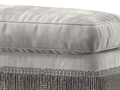 baker furniture yves ottoman 3D model