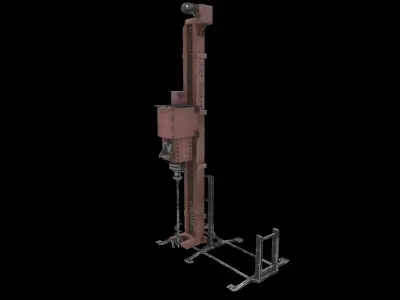 mining drill 3D model