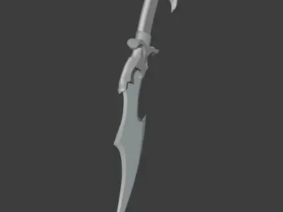 Dagger sword Free low-poly 3D model