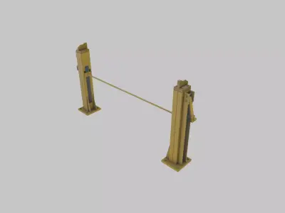 Industrial jack 3D model