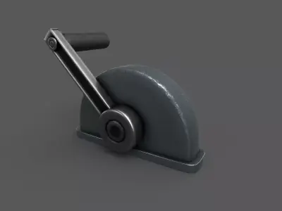 Vintage Lever Low-poly 3D model