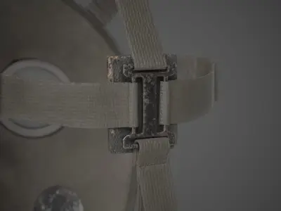 Oxygen Mask Low-poly 3D model