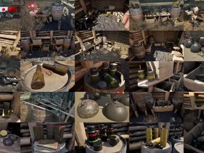 WW2 Mines Variety Pack Free 3D model