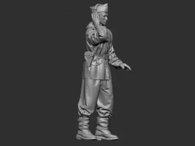 German Tankman 1 ww2 3D print model