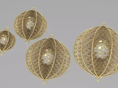 Gold Service part based on venus fly trap 3D print model