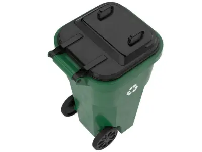 Garbage Container 1 Textured 3D model