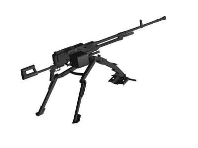 machine gun 3D model 6