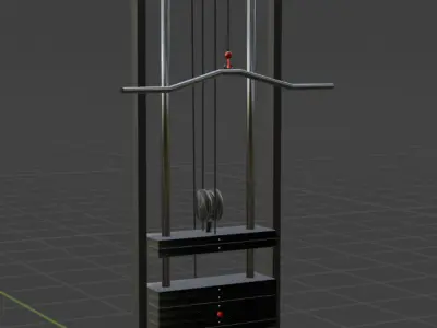 Crossover Gym Machine  High-Quality 3D Model 3D model