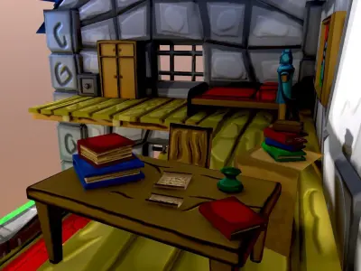 Adventurers hous Free low-poly 3D model