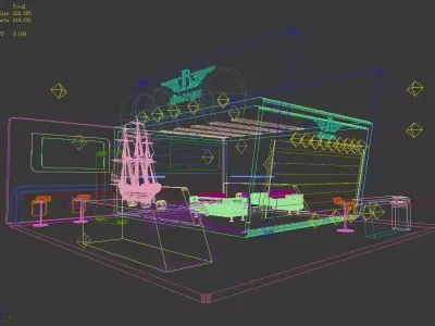 Exhibition - Area - 9X9-3DMAX2009-05 3D model