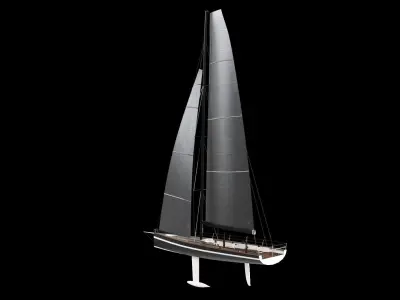 Sailing Yacht 3D model V1