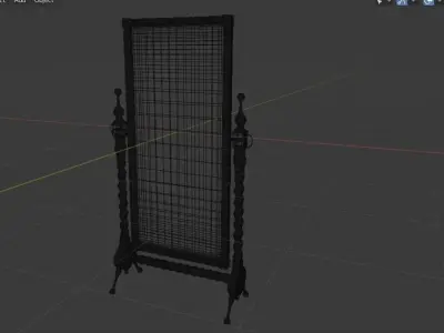 Antique mirror 3D model