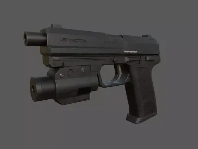 Handgun - USP Glock Game Model for games Low-poly 3D model