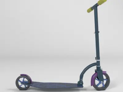 SCOOTER LOWPOLY Low-poly 3D model