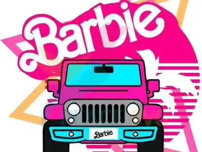 barbie truck cookie cutter stl movie 3D print model