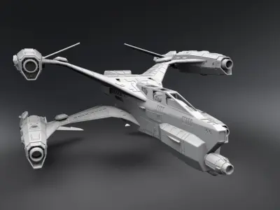 Babylon5 Thunderbolt scale model 3D print model