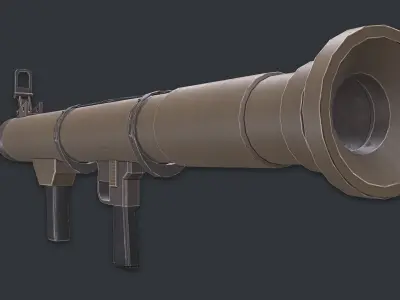 Rocket Launcher Game Ready 10 Low-poly 3D model