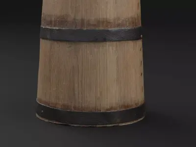 Butter Churn Low-poly 3D model