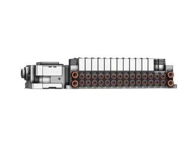 Bloco Manifold SMC SS5Y5 10S6WS2 14B C6D0 Block 3D model