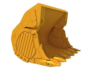 Excavator Bucket 3D model from CGTrader