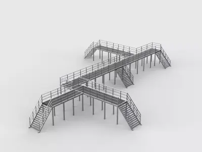 industrial access platforms 3D model