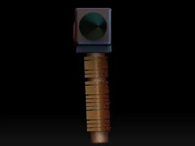stylized fantasy battle hammer 3D model 3D model