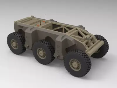 Crusher military vehicle 3D model