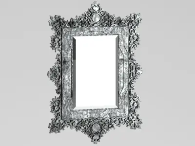 Mirror 07 Antique 3D model