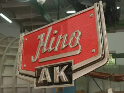 Hino bus back logo  3D model