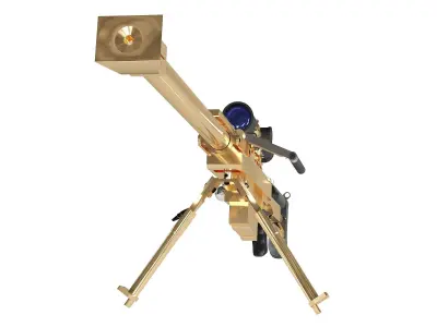 Sniper Rifle PGM Hecate Low-poly 3D model