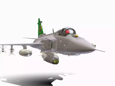 GRIPEN F39 E BR Low-poly 3D model
