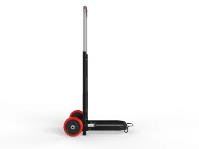 Cart Storage Red 3D model