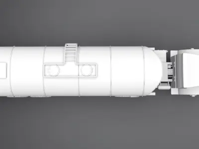 Autocar U7144T Scale model 3D print model