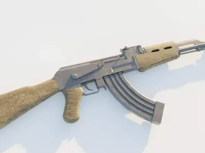 AK 47 Game ready 3D model