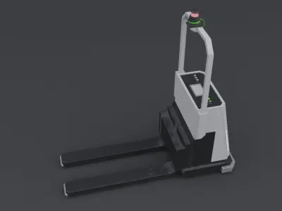 Automated Guided Vehicle - Low Poly Free low-poly 3D model