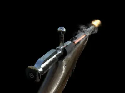 Mosin Nagant Low-poly 3D model buy