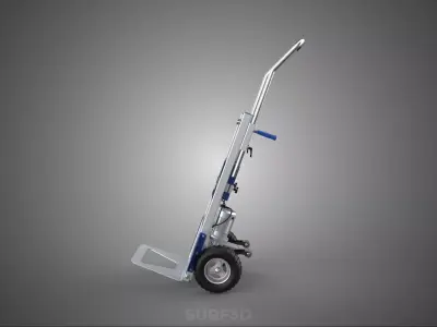 POWER ASSIST MOTOR HAND TRUCK DOLLY STAIR CLIMBER TROLLEY CART 2 3D model