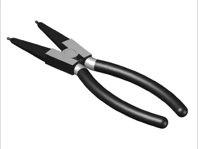 Retaining ring pliers 3D model