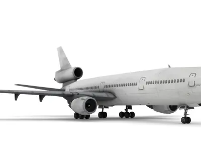 Douglas DC-10 Low-poly 3D model