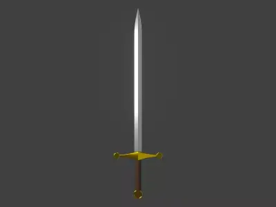 Simple Sword Low-poly 3D model