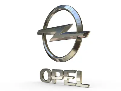 opel logo 3D model