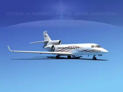 Dassault Falcon 7X Dassault 3D model