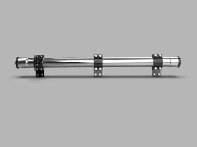 Roof Rack Water Tank for Off-Road Vehicles Low-poly 3D model