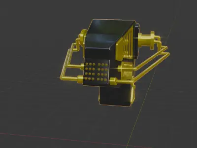 gun Electric Free low-poly 3D model