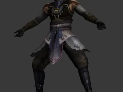 men  Man Warrior Anime Comic  Animation Comic 3D model