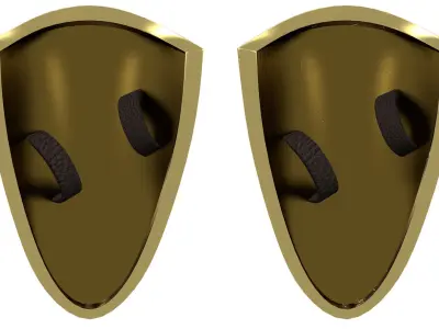 Shield Of Lordaeron WoW Low-poly 3D model