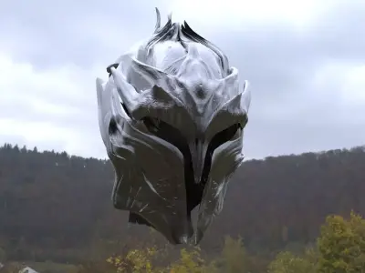 Fantasy Helmet 3D model