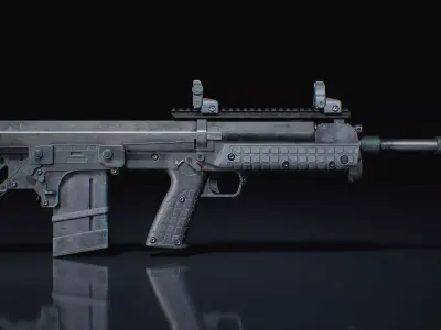 RBF Marksman Rifle Low-poly 3D model