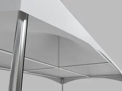 Commercial Tent 6x3 Meters 3D model