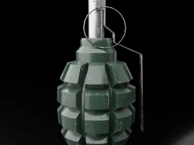 Grenade F1  Free low-poly 3D model